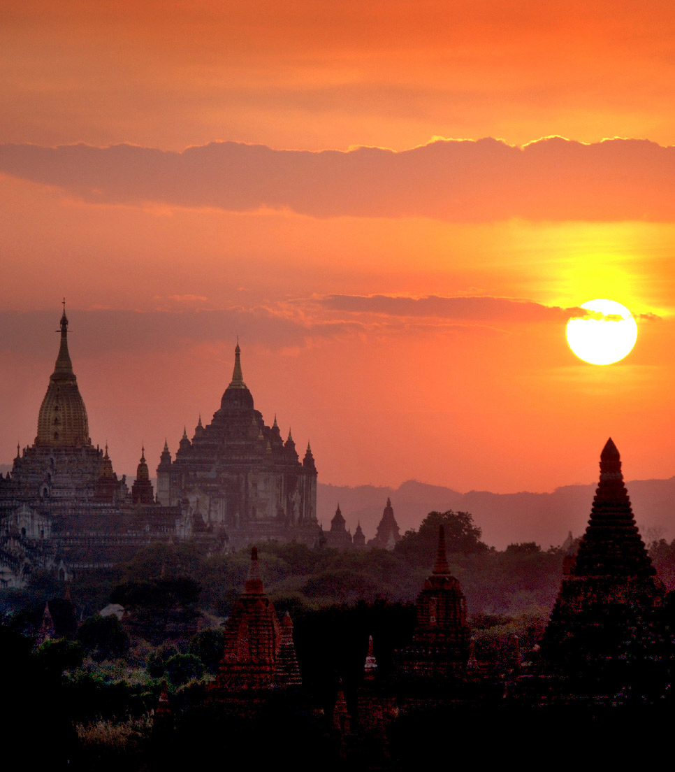 Myanmar - Bagan Abendsonne