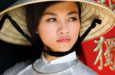 Vietnam - Foto Mädchen mit Hut © IAGTO