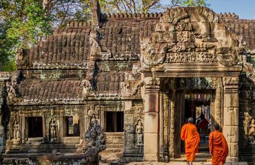 Kambodscha Angkor Wat Mönche Foto: ©Pixabay
