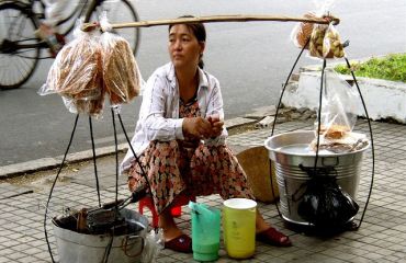 Saigon, Foto: Andre Lettau / wikipedia.de - Händlerin