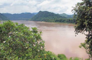 Luang Prabang, Blick auf den Mekong, Foto: © golfasien.de