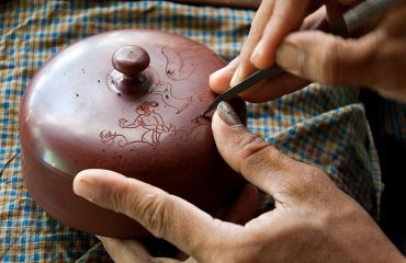 Lacquerware carving, Bagan, Foto: © S.Scherz