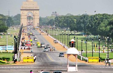 Delhi Rajpath-mit-India-Gate, Foto: Seb & Jen / Wikipedia.de