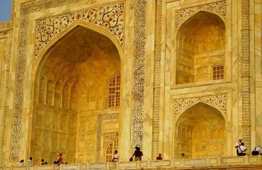 Taj Mahal - Abendsonne: Foto:File Upload Bot (Magnus Manske)