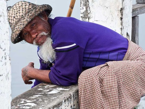 Mandalay, U Bein Bridge, Foto: © S.Scherz